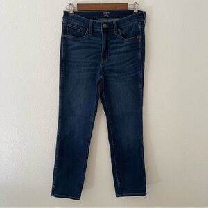 J. Crew High-Rise Vintage Straight Jeans - Dark Blue Size 28 Ankle